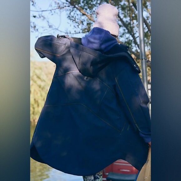 Free People Movement Moon Magic Reflective Rain Parka NWOT - Picture 2 of 14